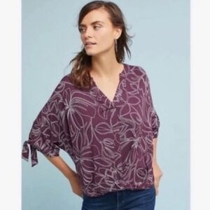 Anthro Akemi + Kin Floral Dolman Top
